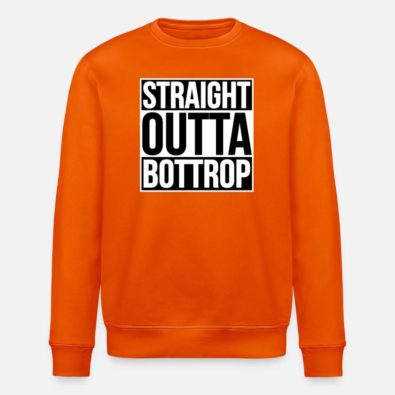 STRAIGHT OUTTA BOTTROP - Stanley/Stella Unisex Bio-Sweatshirt ROLLER - Tieforange