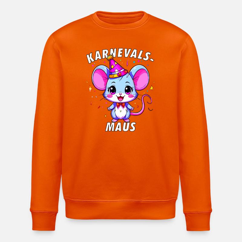 SOURIS DE CARNAVAL - Sweat bio ROLLER Stanley/Stella Unisexe - orange profond