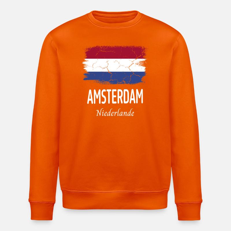 Amsterdam - Stanley/Stella Unisex Bio-Sweatshirt ROLLER - Tieforange