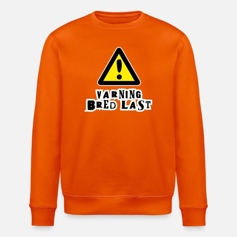 Wide Load Warning - Stanley/Stella ROLLER Unisex Organic Sweatshirt - bright orange