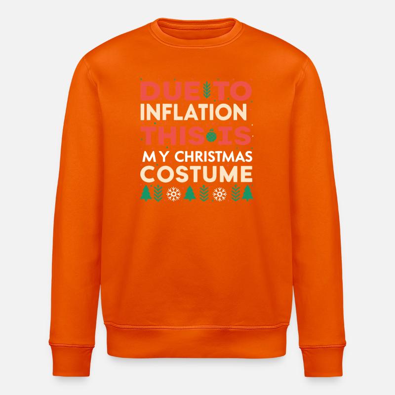 Weihnachtskostüm Humor Inflation - Stanley/Stella Unisex Bio-Sweatshirt ROLLER - Tieforange