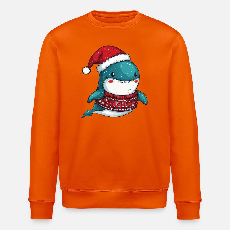 Wal Weihnachten - Stanley/Stella Unisex Bio-Sweatshirt ROLLER - Tieforange