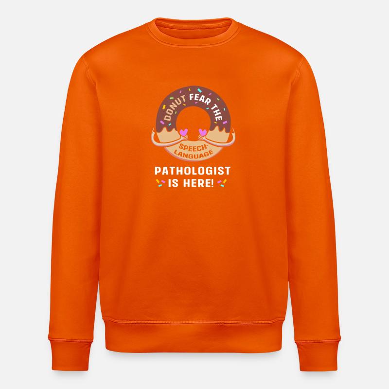 Speech Therapist Speech Pathologist SLP - Stanley/Stella ROLLER Unisex Organic Sweatshirt - bright orange