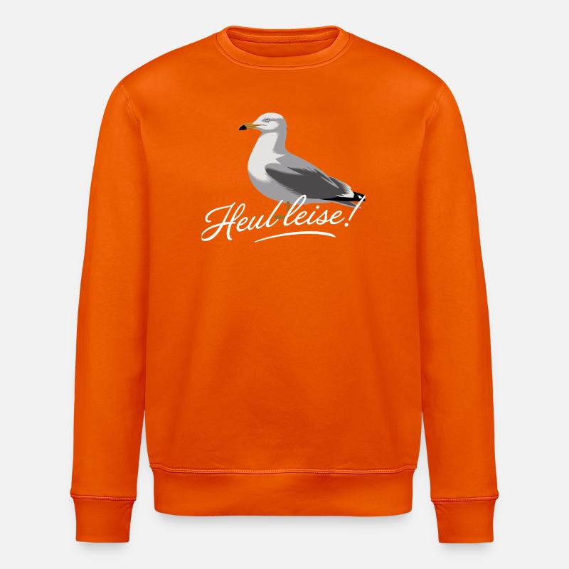 Hurler doucement mouette illustration drôle dire - Sweat bio ROLLER Stanley/Stella Unisexe - orange profond