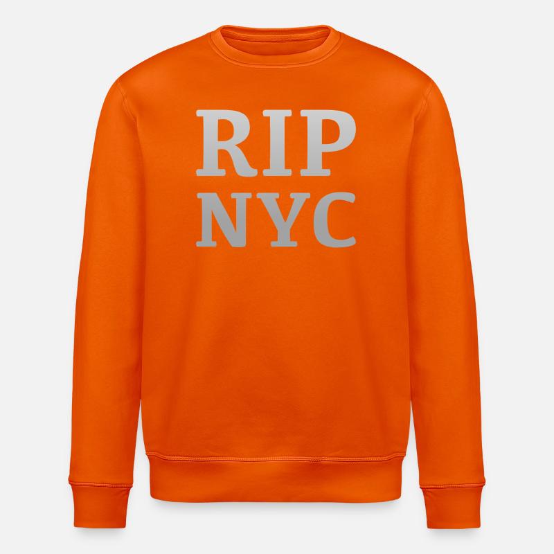 RIP NYC Monochromes Design - Stanley/Stella Unisex Bio-Sweatshirt ROLLER - Tieforange