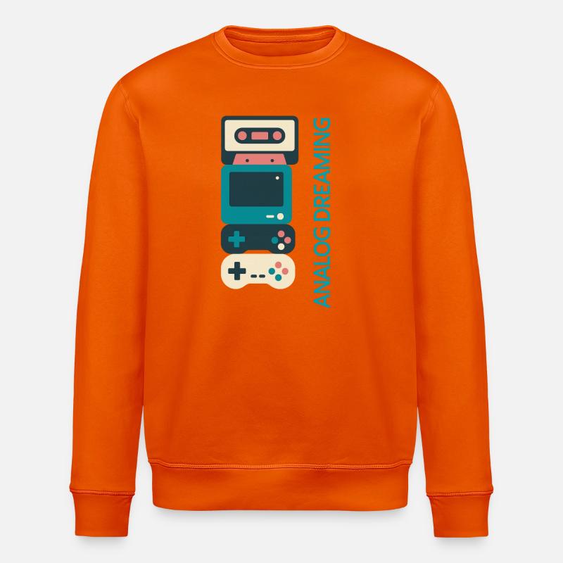 Analog Dreaming Konsolenstapel - Stanley/Stella Unisex Bio-Sweatshirt ROLLER - Tieforange