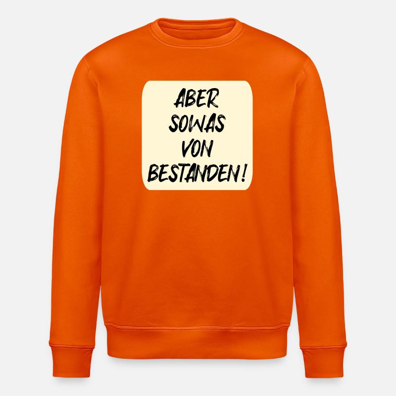 PRÜFUNGEN BESTANDEN - Stanley/Stella Unisex Bio-Sweatshirt ROLLER - Tieforange