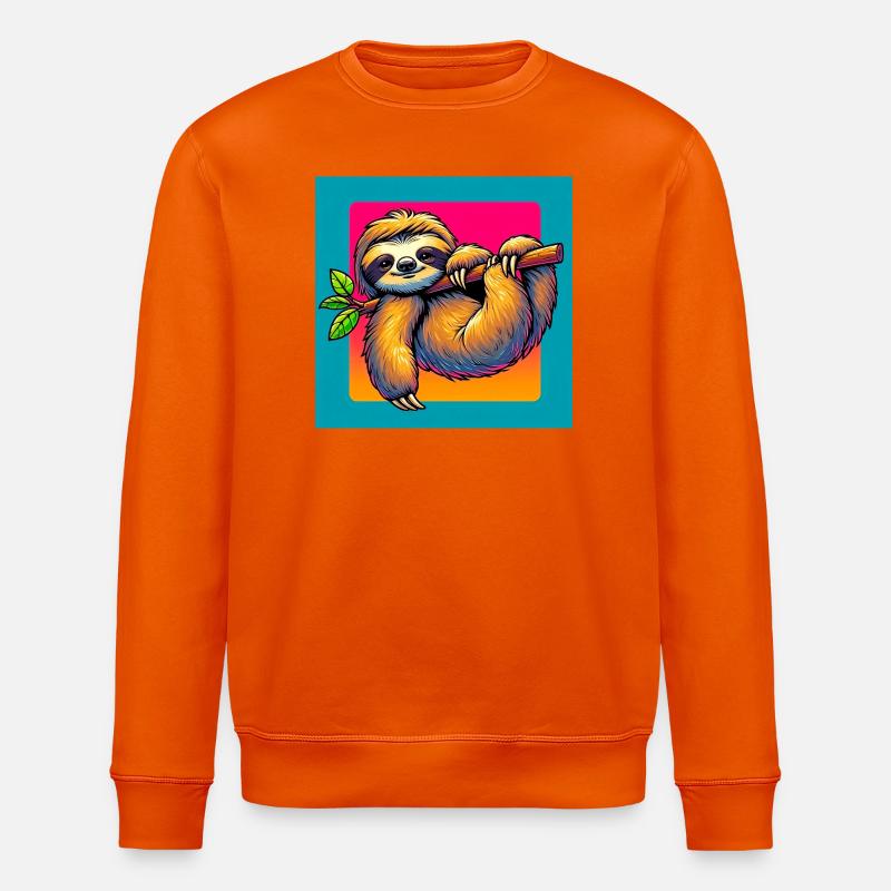 Faultier - Stanley/Stella Unisex Bio-Sweatshirt ROLLER - Tieforange