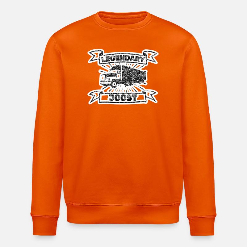 Vorname Joost - Stanley/Stella Unisex Bio-Sweatshirt ROLLER - Tieforange