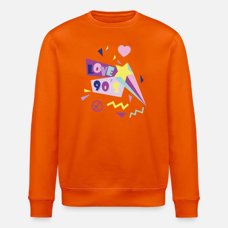 90er - Stanley/Stella Unisex Bio-Sweatshirt ROLLER - Tieforange