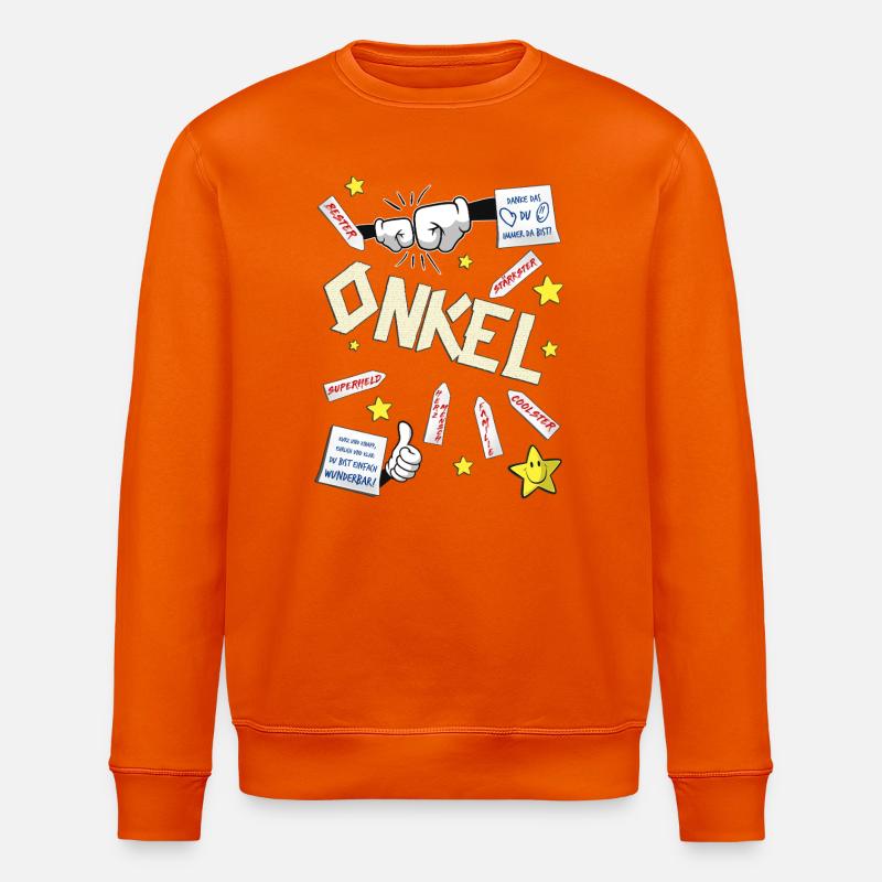 Onkel - Stanley/Stella Unisex Bio-Sweatshirt ROLLER - Tieforange