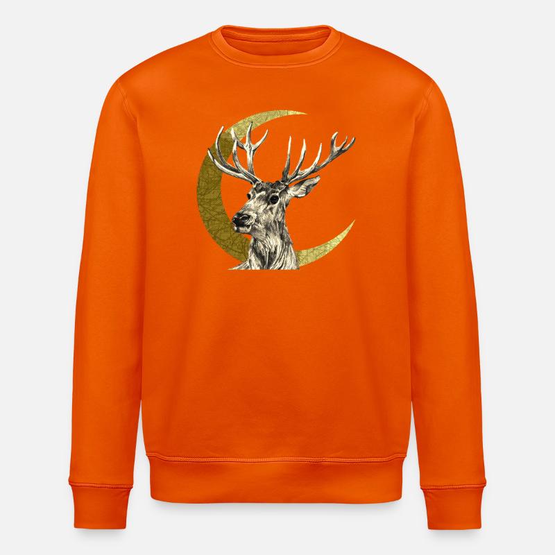 Hirsch - Stanley/Stella Unisex Bio-Sweatshirt ROLLER - Tieforange