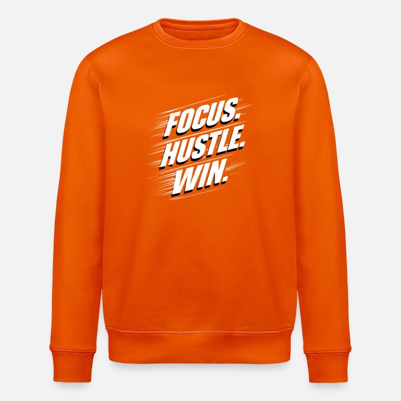 Graphique de victoire Focus Hustle - Sweat bio ROLLER Stanley/Stella Unisexe - orange profond