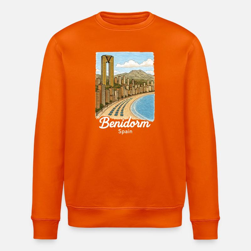 Benidorm, Espagne - Sweat bio ROLLER Stanley/Stella Unisexe - orange profond