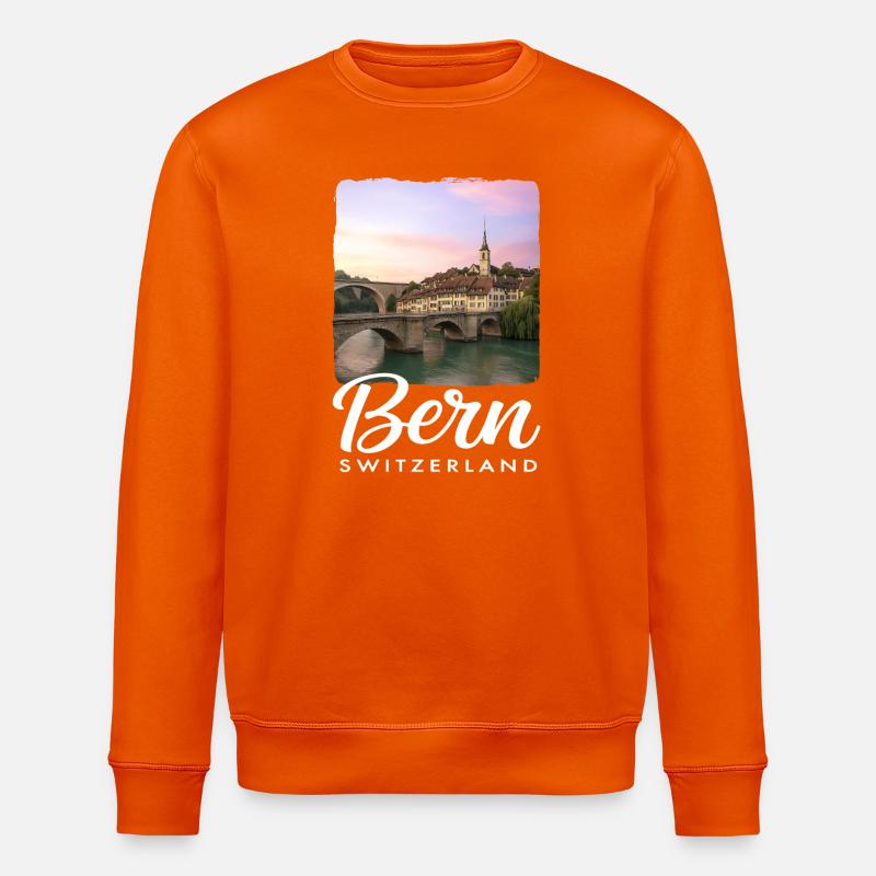 Bern Schweiz - Stanley/Stella Unisex Bio-Sweatshirt ROLLER - Tieforange