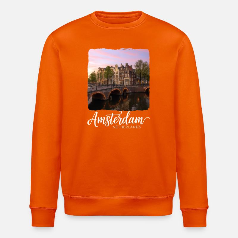 Amsterdam - Stanley/Stella Unisex Bio-Sweatshirt ROLLER - Tieforange