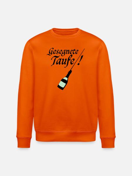 Taufe - Stanley/Stella Unisex Bio-Sweatshirt ROLLER - Tieforange