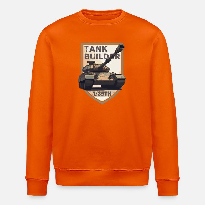 Panzerbauer 1/35 Abzeichen - Stanley/Stella Unisex Bio-Sweatshirt ROLLER - Tieforange