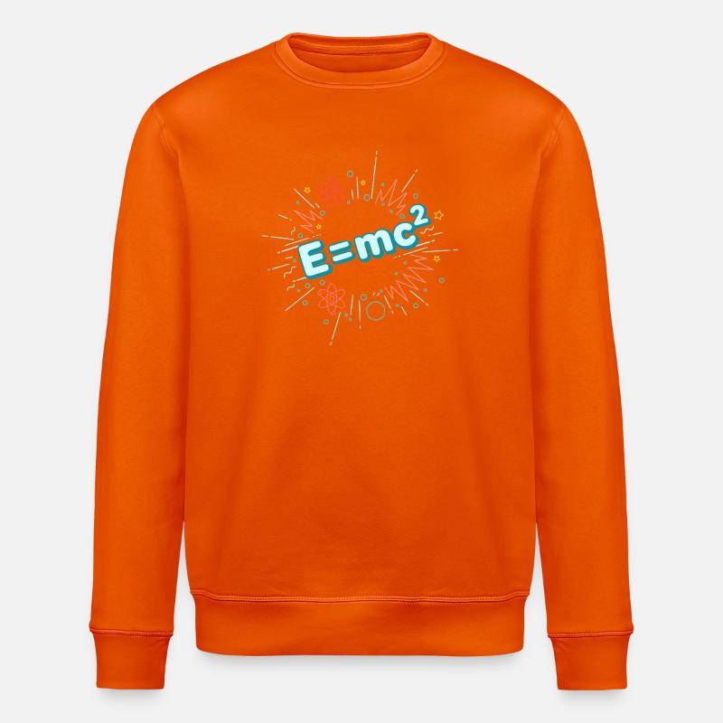 E=mc2 Wissenschaftliche Explosion - Stanley/Stella Unisex Bio-Sweatshirt ROLLER - Tieforange