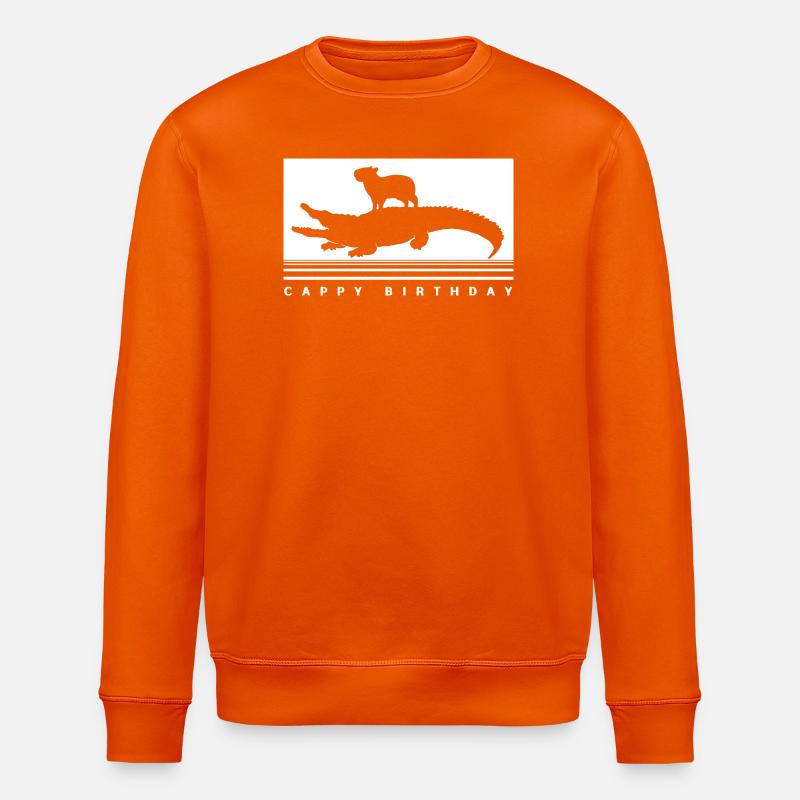 Joyeux anniversaire Capybara Joyeux anniversaire - Sweat bio ROLLER Stanley/Stella Unisexe - orange profond