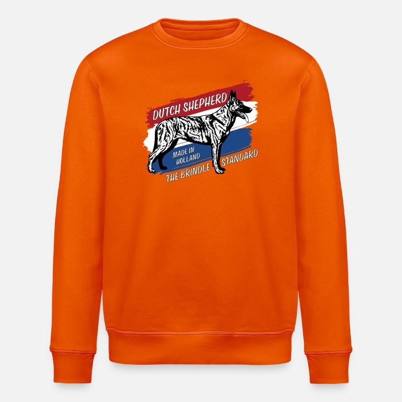 Dutch Shepherd – Dutchie - Stanley/Stella Unisex Bio-Sweatshirt ROLLER - Tieforange