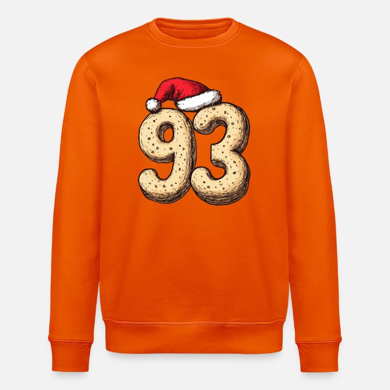 Noël du Cookie Numéro 93 - Sweat bio ROLLER Stanley/Stella Unisexe - orange profond