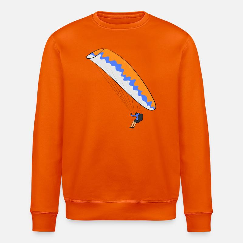 Gleitschirm Fliegen - Stanley/Stella Unisex Bio-Sweatshirt ROLLER - Tieforange