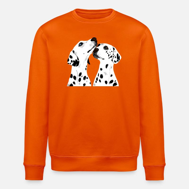 Zwei Dalmatiner - Stanley/Stella Unisex Bio-Sweatshirt ROLLER - Tieforange
