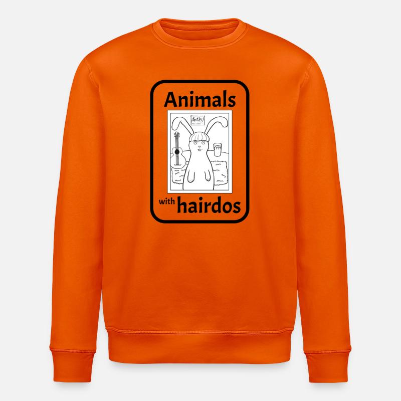 Lapin avec coiffure - Sweat bio ROLLER Stanley/Stella Unisexe - orange profond