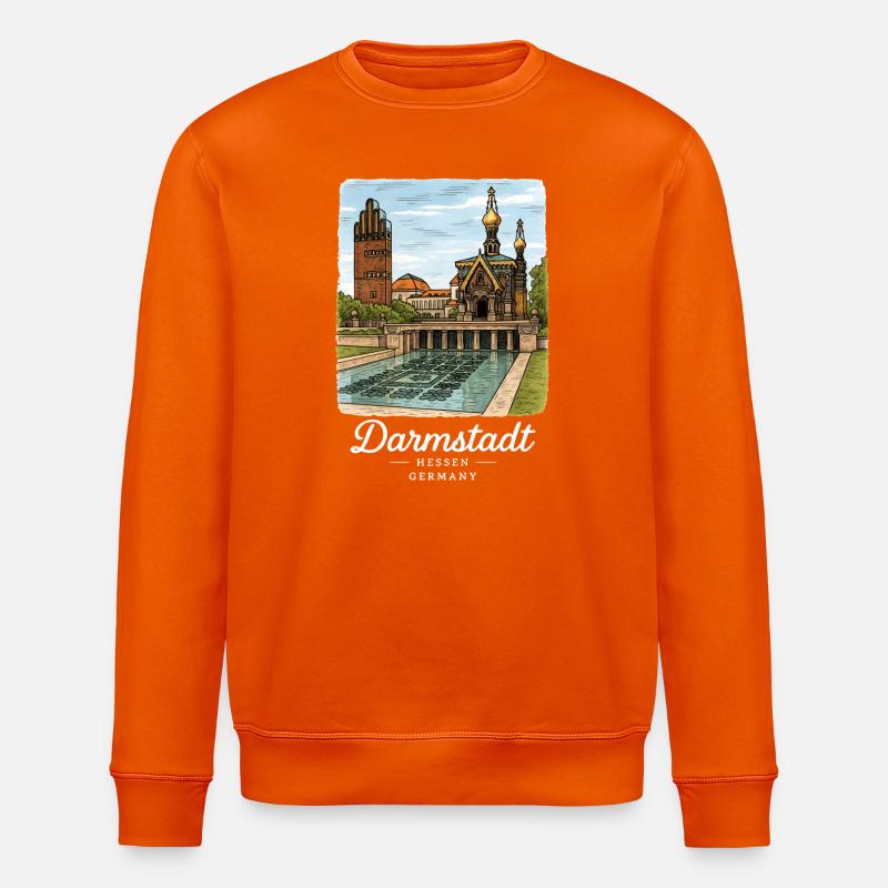 Darmstadt - Stanley/Stella Unisex Bio-Sweatshirt ROLLER - Tieforange