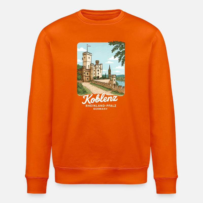 Coblence - Sweat bio ROLLER Stanley/Stella Unisexe - orange profond