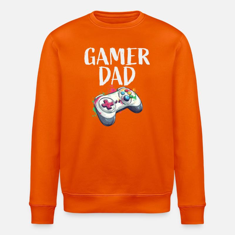 Gamer Dad Controller Splash - Stanley/Stella Unisex Bio-Sweatshirt ROLLER - Tieforange