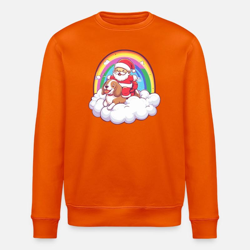 Noël du Père Noël du Beagle - Sweat bio ROLLER Stanley/Stella Unisexe - orange profond