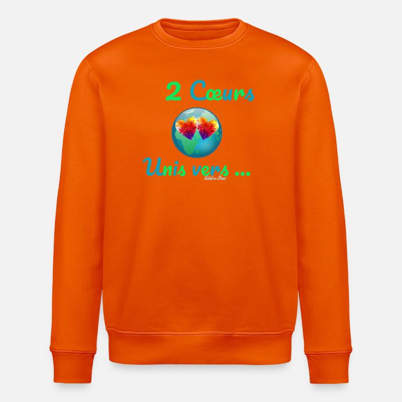 2 Cœurs Unis vers… - Sweat bio ROLLER Stanley/Stella Unisexe - orange profond