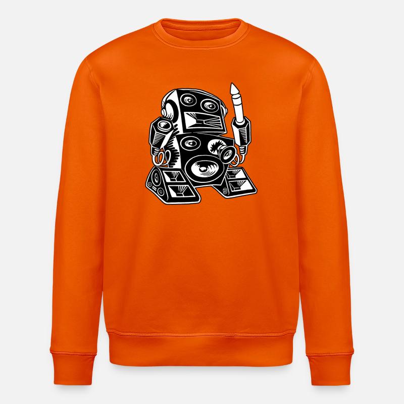 Techno-Robot - Sweat bio ROLLER Stanley/Stella Unisexe - orange profond