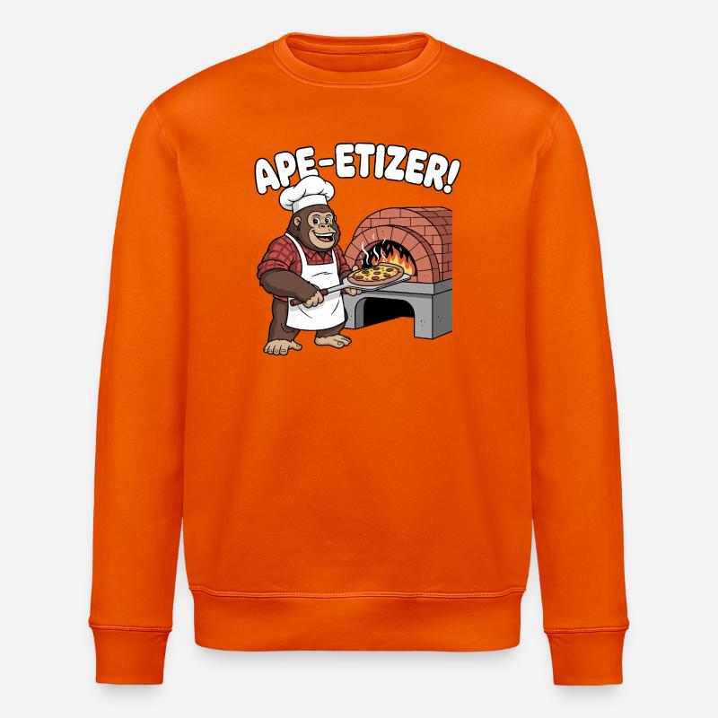 Ape-Etizer Pizza Chef - Stanley/Stella Unisex Bio-Sweatshirt ROLLER - Tieforange