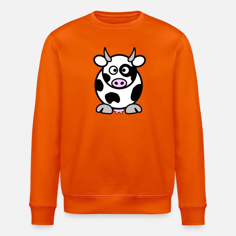 Mabel, die Kuh, - Stanley/Stella Unisex Bio-Sweatshirt ROLLER - Tieforange