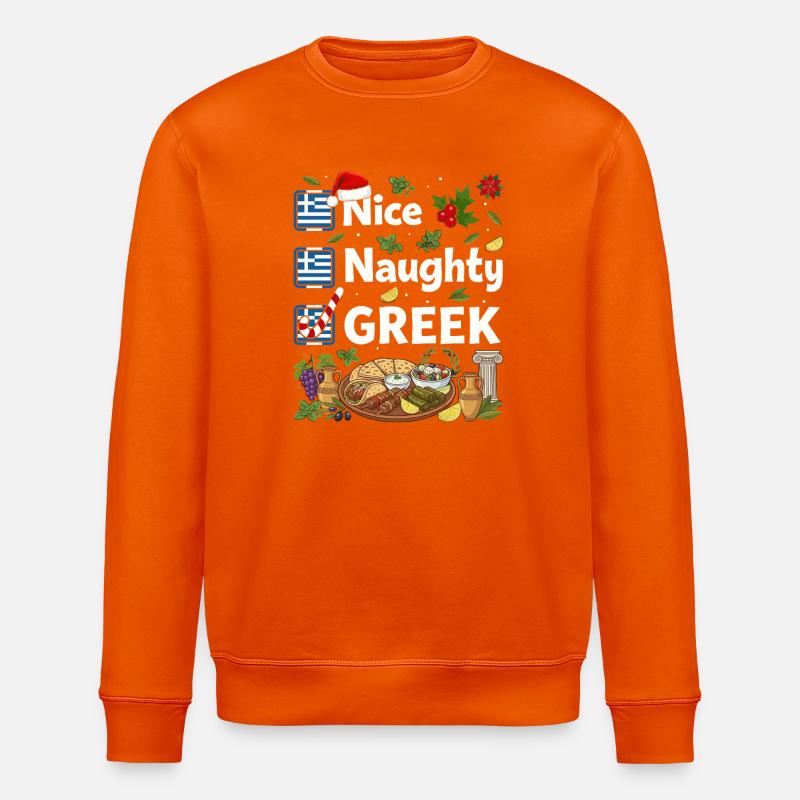 Nice Naughty Greek Fest - Stanley/Stella Unisex Bio-Sweatshirt ROLLER - Tieforange