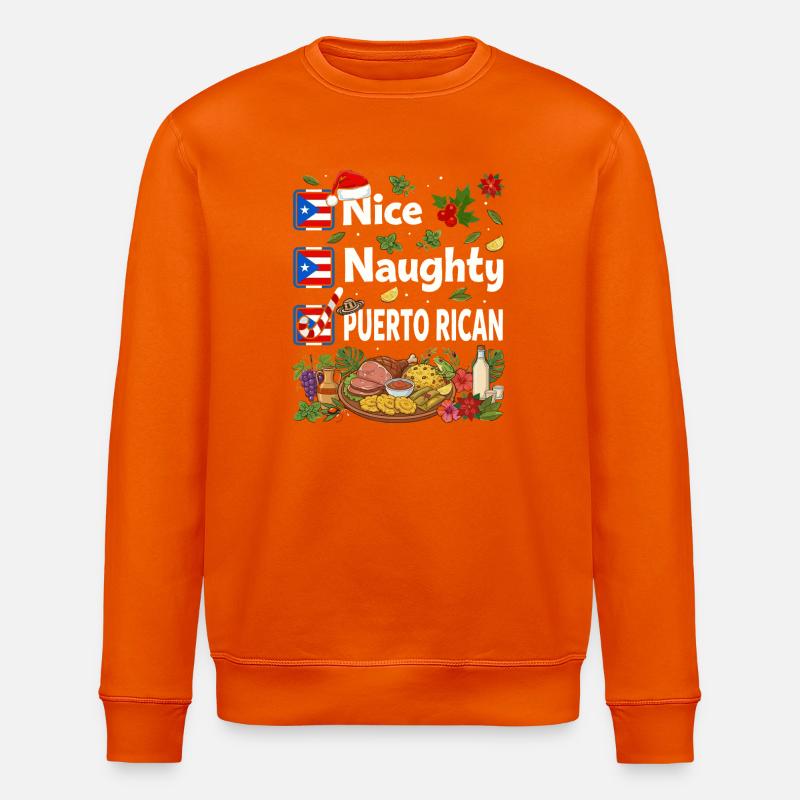 Nice Naughty Puerto Rican Feast - Stanley/Stella Unisex Bio-Sweatshirt ROLLER - Tieforange