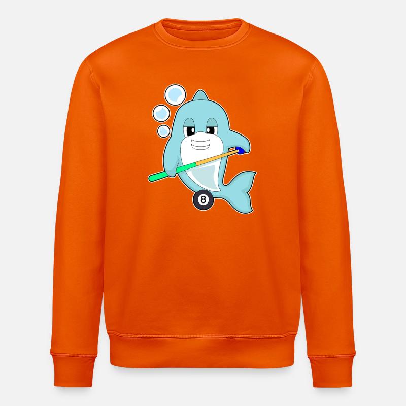 Delfin Billiard Queue Sport - Stanley/Stella Unisex Bio-Sweatshirt ROLLER - Tieforange
