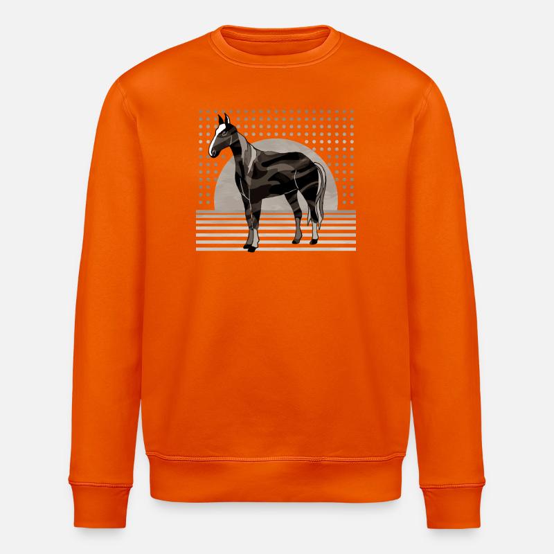 Cheval - Sweat bio ROLLER Stanley/Stella Unisexe - orange profond