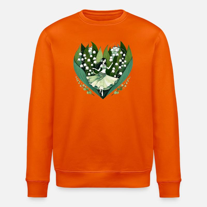 Lily Vale danseuse dans Heart Bloom - Sweat bio ROLLER Stanley/Stella Unisexe - orange profond