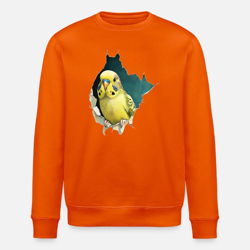 Perruche ondulée - Sweat bio ROLLER Stanley/Stella Unisexe - orange profond