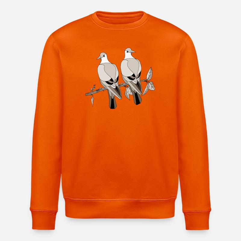 Bunte Vögel - Stanley/Stella Unisex Bio-Sweatshirt ROLLER - Tieforange