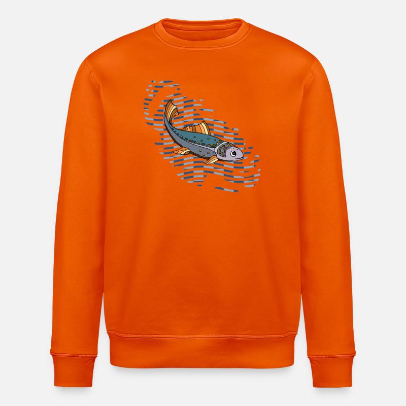 Fisch - Stanley/Stella Unisex Bio-Sweatshirt ROLLER - Tieforange