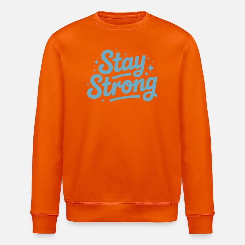 Stay Strong Drehbuch mit Stars - Stanley/Stella Unisex Bio-Sweatshirt ROLLER - Tieforange
