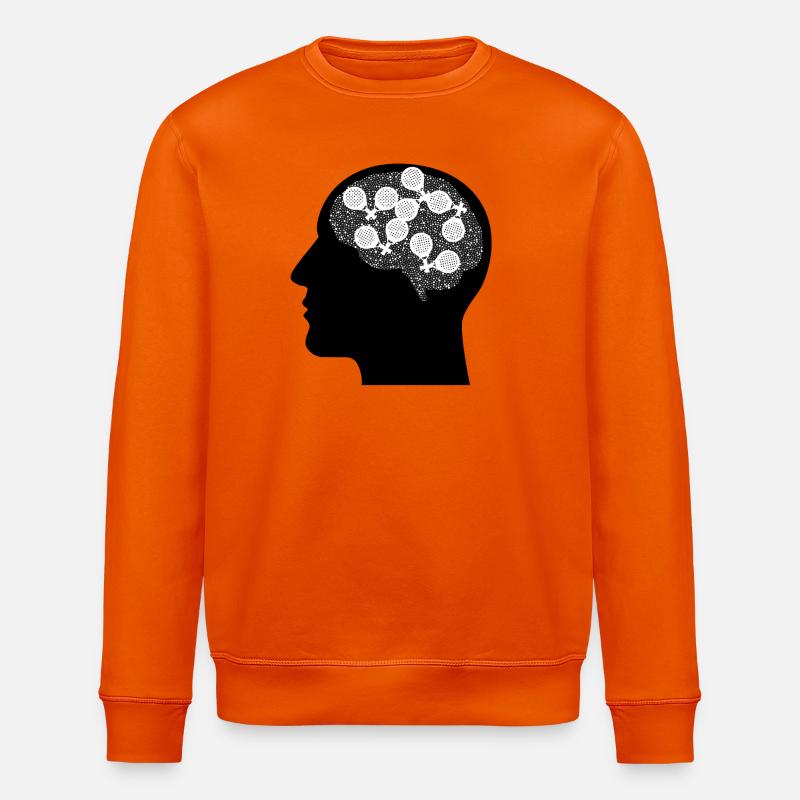 Padel in my mind - Stanley/Stella Unisex Bio-Sweatshirt ROLLER - Tieforange