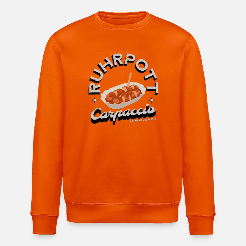 Ruhrpott Carpaccio Currywurst - Stanley/Stella Unisex Bio-Sweatshirt ROLLER - Tieforange