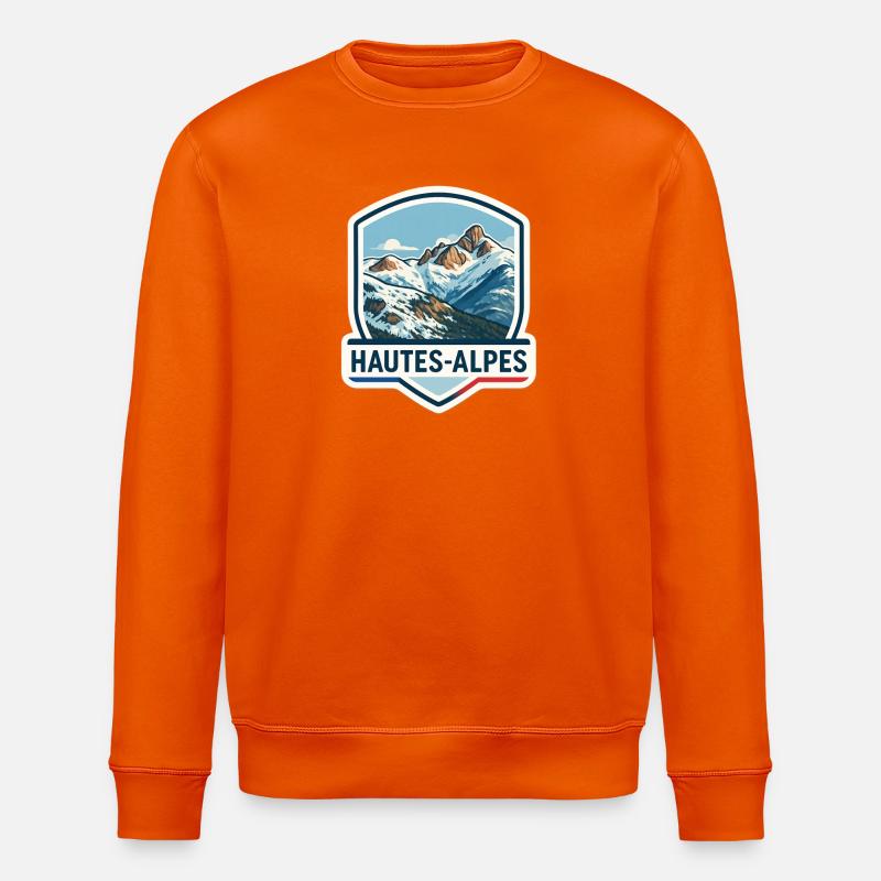 Blauer Alpen-Schild - Stanley/Stella Unisex Bio-Sweatshirt ROLLER - Tieforange