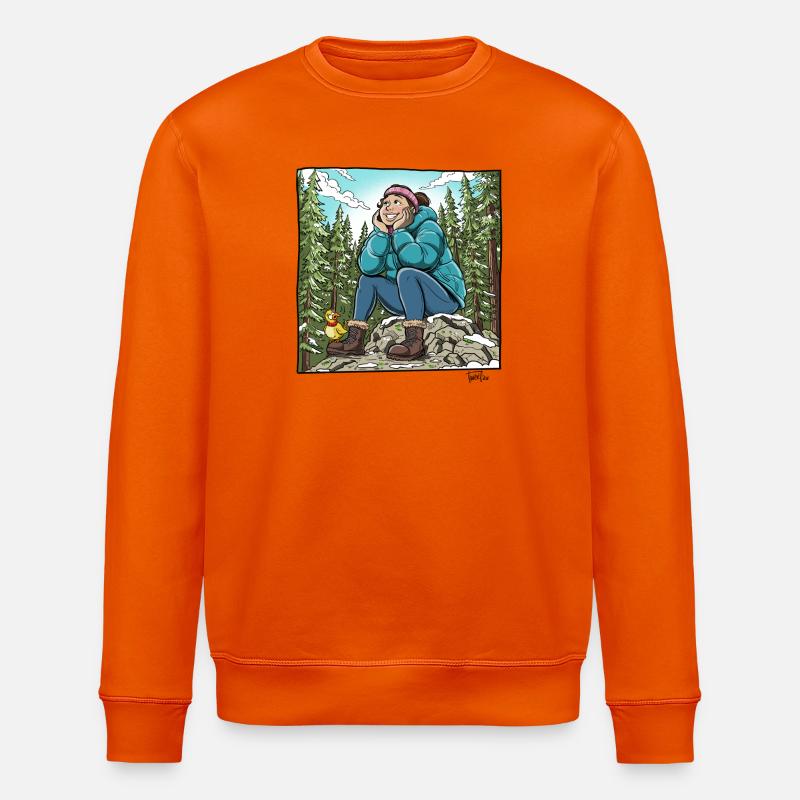Me_In_Winter - Stanley/Stella Unisex Bio-Sweatshirt ROLLER - Tieforange